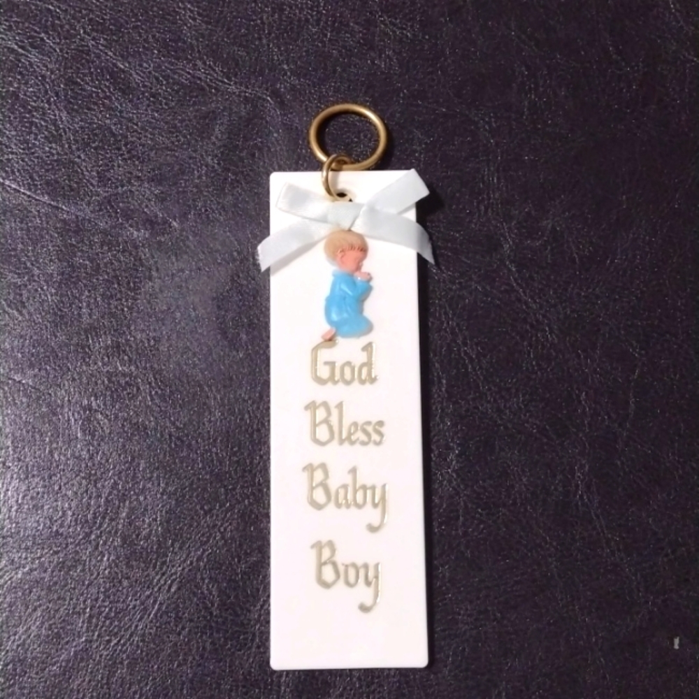 God Bless Baby Boy 🙏🏼 Plastic Tag